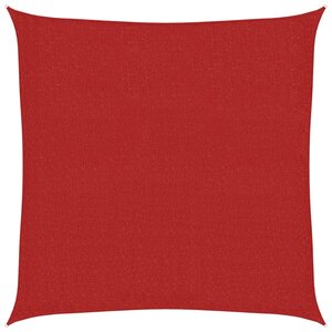 vidaXL Voile d'ombrage 160 g/m² Rouge 3 6x3 6 m PEHD