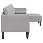 vidaXL Ensemble de Canapés Gris nuage 173 x 131 x 67 cm tissu