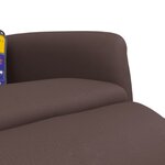 vidaXL Fauteuil inclinable de massage repose-pieds marron similicuir
