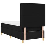 vidaXL Lit Box Spring avec Matelas Noir 100x200 cm Tissu