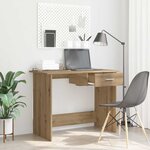 vidaXL Bureau chêne artisanal 100 x 50 x 76 cm Bois d'ingénierie
