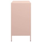 vidaXL Buffet rose 68x39x73 5 cm acier laminé à froid