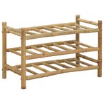 vidaXL Étagère à vin Naturel 57 x 29 5 x 36 cm Bambou