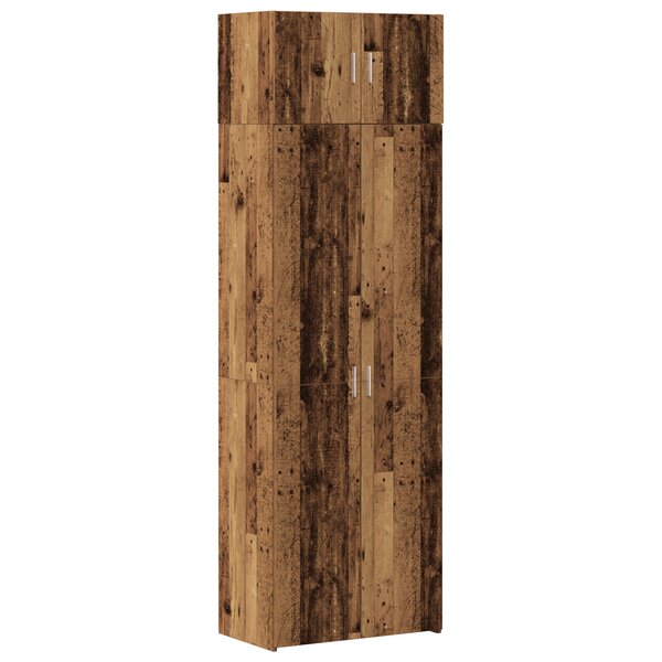 Armoire de Rangement vidaXL Bois Vieilli 70x42.5x225 cm Bois d'ingénierie