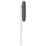 vidaXL Tête de lit capitonnée Blanc et gris clair 160 cm Pin massif