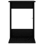vidaXL Table d'appoint Chêne noir 40 x 38 x 62 5 cm Bois d'ingénierie