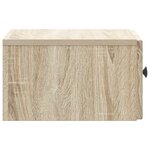 vidaXL Cabinet de chevet mural 2 pc Chêne Sonoma 33 x 34 5 x 20 cm