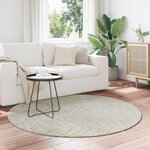 vidaXL Tapis de surface Rond PALMERAS Vert Ø 200 CM Polyester