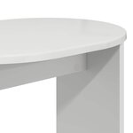 vidaXL Table d'appoint Blanc brillant 50 x 39 5 x 55 cm