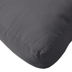 vidaXL Coussin de palette anthracite 80x40x12 cm tissu