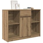 vidaXL Buffet avec tiroir chêne artisanal 101x35x76 cm bois ingénierie