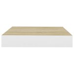 vidaXL Étagère murale flottante Chêne et blanc 23x23 5x3 8 cm MDF