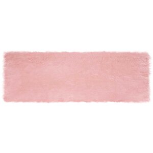 vidaXL Tapis en fausse Tafalla Rose 80 x 250 cm Polyester
