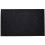 vidaXL Tapis d'entrée noir 90 x 150 cm PVC
