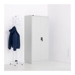 Armoire de bureau métallique acier 102 cm gris 14_0000461