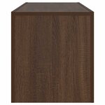 vidaXL Meuble TV avec lumières LED chêne marron 120x35x40 cm