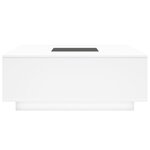 vidaXL Table basse avec LED infini blanc 100x100x40 cm
