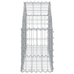 vidaXL Panier de gabions arqué 100x30x40/60 cm Fer galvanisé