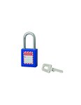 THIRARD - Cadenas de consignation LOTO Lockout Tagout 40 mm anse acier Ø 6 x 38 mm bleu