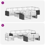 vidaXL Ensemble de canapés d'extérieur 9 pc