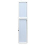 Miroir autoportant rectangulaire pleine longueur cadre en bois massif 160 x 37cm blanc 20_0008907