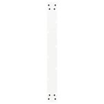vidaXL Pieds de table à manger en U 2 pièces Blanc 90 x (72-73) cm Acier