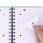 Cahier Etudiant NomadBook A4+160 pages 90g lignée 7mm Coloris Aléatoire OXFORD