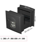 Boite aux lettres Soléa à encastrer 2 portes Gris anthracite REN 0206 MS