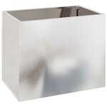 vidaXL Cache-pot de jardin Acier inoxydable 50 x 32 x 40 cm
