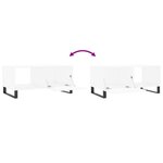 vidaXL Table basse blanc 90x50x40 cm bois d'ingénierie