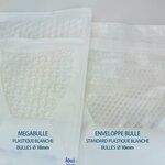 Lot de 5 enveloppes megabulle plastiques l format 460x440 mm