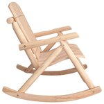 vidaXL Banc à bascule jardin 2 places 123x96x102 cm bois massif épicéa