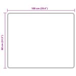 vidaXL Coureur de Tapis MARSA Multicolore 80 x 100 cm Polyester et PVC