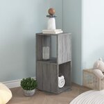vidaXL Armoire rotative Gris béton 34 5x34 5x75 5 cm bois d'ingénierie