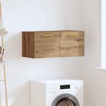 vidaXL Meuble mural Chêne artisan 80 x 36.5 x 35 cm Bois d'ingénierie