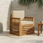 vidaXL Sofa de milieu extérieur Naturel
