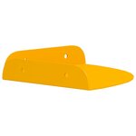 vidaXL Étagère flottante 2 Pièces Jaune moutarde 15 x 15 x 2 cm