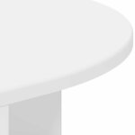 vidaXL Table d'appoint Blanc 39 7 x 39 7 x 60 cm Bois d'ingénierie