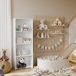 Bibliothèque Loni 160 x 60 cm - blanc  étagère ouverte