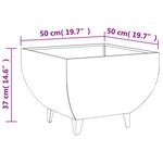 vidaXL Foyer 50x50x37 cm acier corten
