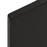 vidaXL Étagère murale marron foncé 60x10x2 cm bois chêne massif traité