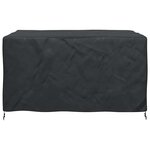 vidaXL Housse pour mobilier d'extérieur Noir 180 x 120 x 74 cm 600D