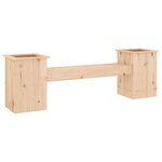 vidaXL Banc avec jardinières 184 5x39 5x56 5 cm bois massif de pin