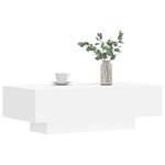 vidaXL Table basse blanc 100x49 5x31 cm bois d'ingénierie
