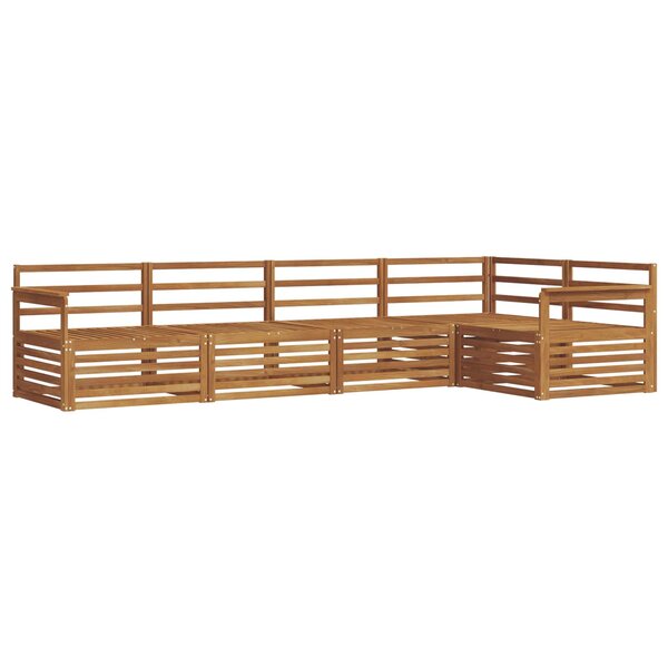 vidaXL Ensemble de canapés d'extérieur 5 pc Naturel