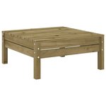 vidaXL Salon de jardin avec coussins 12 Pièces bois de pin imprégné