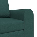 vidaXL Canapé Lit au Sol 2-en-1 Vert Foncé 98x71x83 cm Tissu