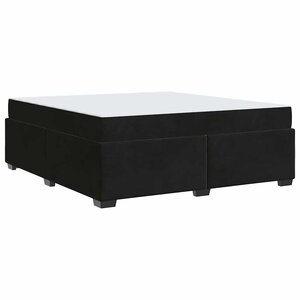 vidaXL Cadre de lit avec matelas Noir 180 x 200 cm Velours