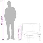 vidaXL Canapé d'angle de jardin avec coussins bois massif d'acacia