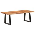 vidaXL Table basse 110x55x40 cm bois massif d'acacia